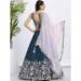 Picture of Shapely Georgette Navy Blue Lehenga Choli