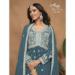 Picture of Georgette Dark Slate Grey Straight Cut Salwar Kameez