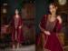 Picture of Ravishing Chiffon Maroon Straight Cut Salwar Kameez