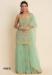 Picture of Georgette Dark Sea Green Straight Cut Salwar Kameez