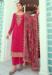 Picture of Georgette Fire Brick Straight Cut Salwar Kameez