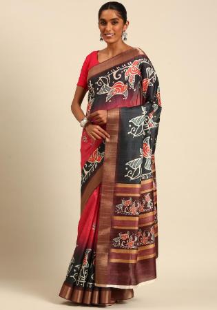 Picture of Grand Cotton Light Coral Saree