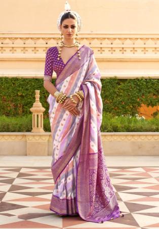 Picture of Radiant Silk Purple Saree