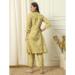 Picture of Appealing Cotton Dark Khaki Kurtis & Tunic