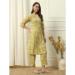 Picture of Appealing Cotton Dark Khaki Kurtis & Tunic