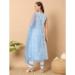 Picture of Good Looking Cotton Light Blue Readymade Salwar Kameez