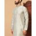 Picture of Graceful Silk Off White Kurtas