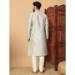 Picture of Graceful Silk Off White Kurtas