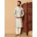 Picture of Graceful Silk Off White Kurtas