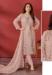 Picture of Georgette & Organza Rosy Brown Straight Cut Salwar Kameez