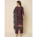 Picture of Rayon & Georgette & Silk Dark Magenta Readymade Salwar Kameez