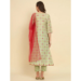 Picture of Rayon & Georgette & Silk Off White Readymade Salwar Kameez