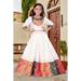 Picture of Splendid Chiffon White Kids Lehenga Choli