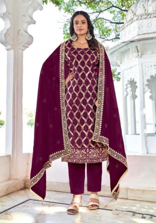 Picture of Appealing Georgette Brown Readymade Salwar Kameez