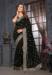 Picture of Delightful Georgette Black Saree