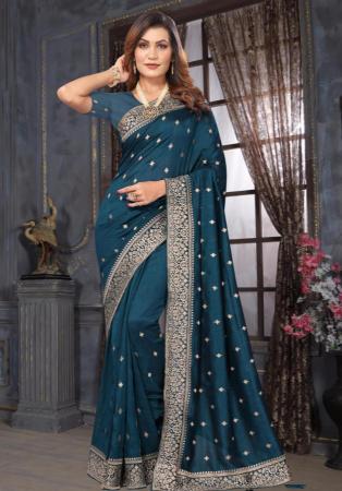 Picture of Admirable Georgette Dark Slate Grey Saree