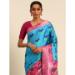 Picture of Gorgeous Cotton Turquoise Saree