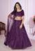 Picture of Charming Georgette & Net Purple Lehenga Choli