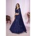 Picture of Georgette & Net Midnight Blue Lehenga Choli