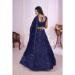 Picture of Georgette & Net Midnight Blue Lehenga Choli