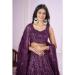 Picture of Well Formed Georgette & Net Blue Violet Lehenga Choli