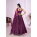 Picture of Well Formed Georgette & Net Purple Lehenga Choli