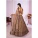 Picture of Exquisite Georgette & Net Rosy Brown Lehenga Choli