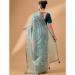 Picture of Beautiful Chiffon & Net & Organza Cadet Blue Saree