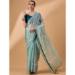 Picture of Beautiful Chiffon & Net & Organza Cadet Blue Saree