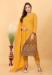 Picture of Resplendent Georgette Orange Straight Cut Salwar Kameez