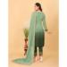 Picture of Georgette Dark Sea Green Straight Cut Salwar Kameez