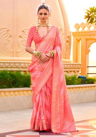 Picture of Excellent Silk Tomato Saree