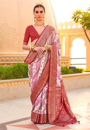 Picture of Exquisite Silk Rosy Brown Saree