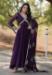 Picture of Resplendent Georgette Purple Readymade Gown