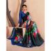 Picture of Fine Crepe & Silk Dark Slate Blue Saree