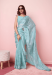 Picture of Excellent Silk Cadet Blue Saree