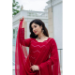 Picture of Bewitching Chiffon Dark Red Readymade Salwar Kameez