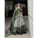 Picture of Stunning Silk Dark Olive Green Lehenga Choli