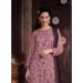 Picture of Magnificent Net Rosy Brown Straight Cut Salwar Kameez