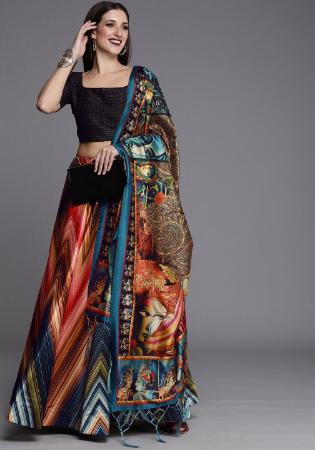 Picture of Splendid Silk Black Lehenga Choli