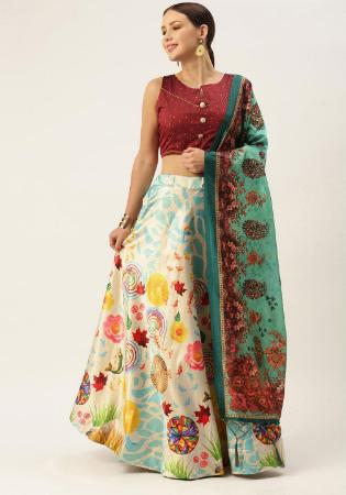 Picture of Pleasing Silk Maroon Lehenga Choli