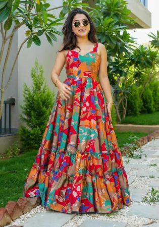 Picture of Sightly Rayon Peru Readymade Gown