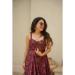 Picture of Grand Rayon Dark Magenta Readymade Gown