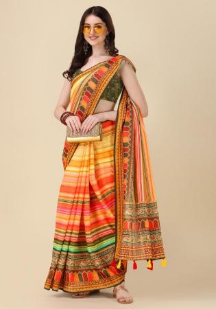 Picture of Pretty Linen Sienna Saree