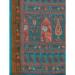 Picture of Shapely Linen Dark Cyan Saree