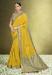 Picture of Nice Satin & Silk Golden Rod Saree