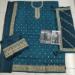 Picture of Silk Midnight Blue Straight Cut Salwar Kameez