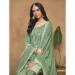 Picture of Chiffon Cadet Blue Straight Cut Salwar Kameez