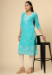 Picture of Georgette Medium Aqua Marine Kurtis & Tunic