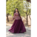 Picture of Sublime Chiffon Saddle Brown Readymade Lehenga Choli